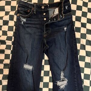 Levi’s Ribcage straight ankle jeans